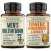 Vimerson Health Men's Multivitamin + Turmeric Ashwagandha Bundle. Immune & Joint Support Pain Relief Thyroid and Adrenal Support Balanced Cortisol Energy & Performance