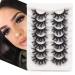 Fyonas 20MM Super Fluffy Dramatic False Eyelashes - 7 Pairs Set for Cosplay & Punk Looks - Buy Online on GoSupps.com