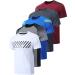 5 Pack Men s Active Quick Dry Crew Neck T Shirts | Athletic Running Gym Workout Short Sleeve Tee Tops Bulk Edition 2. Large