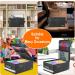 Fireproof Photo Storage Box with Lock - 16 Multi-Colored Cases - Collapsible Organizer for Pictures, Albums, Stickers, Stamps, Cards - 14 x 10.4 x 5.5 - Buy Online on GoSupps.com