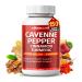 NESSARIT Cayenne Pepper 7 250mg - 14-in-1 Natural Blend with Cinnamon Turmeric Ginger Odorless Garlic Peppermint Fennel - 150 Count