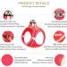Heele Adjustable Reflective Dog Harness for Small & Medium Dogs - Breathable Soft Mesh Comfortable Fit Red 2XS - Buy Online on GoSupps.com