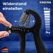 Kimatra 2-Part Handle Force Train Pack | 5kg to 60kg Hand Trainer Set for Fingers Hands & Forearms | Integrated Counting Function - Black - Buy Online on GoSupps.com