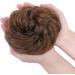 Thick Messy Curly Hair Bun Extension Scrunchie - Synthetic Updo Hairpiece for Women/Girls, Light Brown/Light Brown - 45g - Buy Online on GoSupps.com