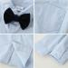 ZOEREA Baby Boy Gentleman Tuxedo Outfit Set | Formal Wedding Suit for Infant 12-18 Months | Long Sleeve Shirt, Suspender Pants, Vest, Bowtie, Boutonniere | Blue - Buy Online on GoSupps.com