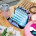 Beach Sunset Palm Portable Menstrual Cup & Pad Storage Bag for Women & Teens - Zippered Design - Buy Online on GoSupps.com