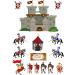 Medieval Castle Cake Topper with Knights - Edible Wafer Paper for Boys & Girls Birthdays | International Shipping - Buy Online on GoSupps.com