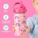 Buy Sweety Fox Pink Rainbow Stainless Steel Drinking Bottle for Kids - BPA-Free with Straw & Brush - Perfect for Ages 3+ - Buy Online on GoSupps.com