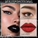 Black Lipstick & Lip Liner Set - Matte Waterproof Long-Lasting Lip Makeup for Halloween & Gothic Costumes | International Shipping - Buy Online on GoSupps.com