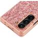 Buy Tivenfezk Nadoli Glitter Shell Case for Samsung Galaxy Z Fold 5 - Red Glossy Sparkling Bling Ultra-Small Shockproof Protective Cover - Buy Online on GoSupps.com