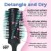 Wet Brush Smooth and Shine Round Brush - Ideal for Fine to Medium Hair - Effortless Blowouts with Minimal Breakage - Spiral Bristle Design for Smooth Styles - Buy Online on GoSupps.com