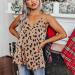Shop Women's Leopard Spaghetti Strap V-Neck Tank Top - Casual Summer Shirt - Buy Online on GoSupps.com