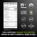 PURIS Organic Pea Protein Crisps, Certified Organic Pea Protein Isolate, Keto Protein Crunch, Made 100% in The USA, Non-GMO, Gluten Free, No Sugar, No Soy, 18g Protein, 7g Carbs, Unflavored 1 lb (1-Pack) - Buy Online on GoSupps.com