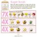 Organic Raw Sugar Scrub - Spa Quality Exfoliating Body Scrub with Coconut Oil & Jojoba Oil - Buy Online on GoSupps.com