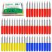 50PCS Replacement Blades Compatible with Cricut Explore Air 2/Air 3/Maker/Maker 3/Expression, 10PCS Fine Point Blades, 10PCS Deep Point Blade and 30PCS Cutting Neddles Compatible with Cricut Blades Color Mixing-50PCS