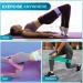 Beenax Fabric Resistance Bands Set - 3 Long/Short Exercise Loop Bands for Women with 3 Resistance Levels - Ideal for Workout, Fitness, Stretching, Pull Up, Leg, Glutes, Squat, Strength Training (Violet Pink Green) - Buy Online on GoSupps.com