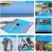 Flevnev Oversized 9'X10' Beach Blanket - Sandproof, Waterproof, and Spacious for 7 Adults - Includes 4 Stakes and Corner Pockets - Buy Online on GoSupps.com