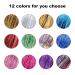 ZhioPro Colorful Hair Extensions - 12 Vibrant Colors 2400 Strands Glitter Lametta for Parties Cosplay & Festivals - 120 cm - Buy Online on GoSupps.com
