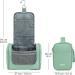WANDF Large Hanging Toiletry Wash Bag Travel Organizer - Green | Men Women Makeup Cosmetic Case - Buy Online on GoSupps.com