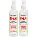 Thai Deodorant Stone Crystal Mist Natural Deodorant Spray 8 oz. Bundle Pack of 2 Unscented