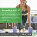 Gaiam Beginner's Yoga Starter Kit - 4mm Thick Printed Non-Slip Mat with Yoga Block and Strap - Lily Shadows Design - Buy Online on GoSupps.com