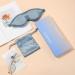 Luxury 100% Mulberry Silk Sleep Mask - ZOESMIEN 3D Contoured Eye Mask for Women & Men | Light Blocking Unique Nose Bridge Design Perfect Christmas Gift in Misty Blue - Buy Online on GoSupps.com