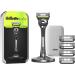 Buy Gillette Labs Wet Razor for Men - All-in-One Razor with Cleaning Element Travel Etui 5 Blades & Body Razor with Trimmer | International Shipping Available - Buy Online on GoSupps.com