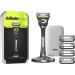 Buy Gillette Labs Men's Wet Razor - Advanced Shaving Kit with Cleaning Element Travel Case & Intimate Razor - International Shipping Available - Buy Online on GoSupps.com