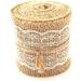 LWR CRAFTS Natural Burlap Ribbon with White Lace - Rustic Elegance for Crafts and Decor - Buy Online on GoSupps.com