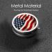 Portable Metal Pill Box - American Flag Design | 3-Compartment Travel Accessory for Small Pills - Buy Online on GoSupps.com
