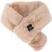 USB Heated Scarf - Adjustable & Detachable Plush Warming Neck Wrap in Light Tan | Perfect for Cold Weather - Buy Online on GoSupps.com