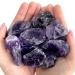 DUQGUHO Amethyst Natural Crystal Quartz Bulk Raw Rough Healing Crystal Stones Reiki Crystal Stone Tumbling Cabbing Fountain Rocks Polishing Cutting Gemstone 0.45 lbs 02 Amethyst