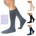360 RELIEF - Flight Compression Socks Supports | Blood Circulation Travel Work 3XL Grey