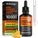 Liquid Vitamin D3 10000 IU (250 mcg) - USDA Organic Vitamin D Drops for Adults & Kids - 100-Day Supply - Vit D3 with MCT Oil for Better Absortion - Bone & Immunity Support, Dental Health*, Made in USA 2 Fl Oz (Pack of 1)