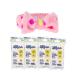 T. Taio Esponjabon Skin Lightening Pearl Soap Sponge (Concha Nacar) Pack of 4 Bundle with Premium Penguin Spa Bow Headband- Designs May Vary. Perfect for Valentine's Day. 4 Pack with 1 Bow