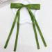 AUONY 4PCS Tassel Ribbon Hair Bows Barrettes Clips for Women and Girls - Green and Pink Hair Accessories - Buy Online on GoSupps.com