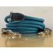 Leite Green Adjustable Dog Leash 3m - Durable Nylon for Medium to Large Dogs - 200kg Strength - Includes 2 Carabiners - Petrol Barrier Reef - Buy Online on GoSupps.com