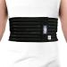 ITA-MED Breathable Elastic Rib Brace for Men Ideal Compression Support Wrap/Belt for Broken Cracked Dislocated & Fractured Ribs Made in USA (Black Small) Black Small
