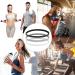 Shop Aster 4/6 Piece Thick Anti-Slip Elastic Sports Headbands | Silicone Grip Yoga Hair Straps - Black White Gray | International Shipping Available - Buy Online on GoSupps.com
