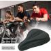Geronmine Gel Bike Seat Cover - Comfortable Padded Bicycle Saddle Cushion for Men & Women - Ideal for Spin, Indoor & Outdoor Cycling - Black - Buy Online on GoSupps.com