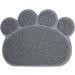 Easylifer Cat Litter Mat Non-slip Pet Food Water Bowl Feeding Placemat Mat Pet Paw Shape(S Gray) - Buy Online on GoSupps.com