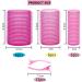 Hair Rollers with Clips 18 Pcs Self Grip Velcro Hair Rollers with 12 Pcs Duckbill Clips Hair Curlers Rollers for Long Medium Short Hair pink - Buy Online on GoSupps.com
