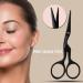 3-in-1 Eyebrow & Nose Scissors with Comb Brush - German Steel Grooming Kit for Men & Women | Beauty & Crafts - Buy Online on GoSupps.com