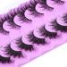 ALICE F001 False Eyelashes 20mm 7 Pairs Pack - Mink Fluffy Fox Eye Lashes for Wispy Dramatic Fairy Cat Eye Look - Buy Online on GoSupps.com