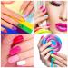 288 Pieces Short Square Fake Nails Glossy Acrylic Nail Tips - Candy Colors - Buy Online on GoSupps.com