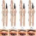 Buy Quadrant Eyebrow Pencil - Waterproof Microblading Liquid Browstift with Four Fork Tip (#03 Gray) for Effortless Brows - International Shipping Available - Buy Online on GoSupps.com