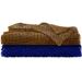 2 Pieces African Net African Body Scrub Net African Net Sponge Bath Exfoliating Shower Body Scrubber Back Scrubber Skin Smoother for Daily Use (Blue Brown)
