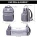 SndMor Diaper Bag Backpack - Multifunctional Large Diaper Backpack with Bed Function Stroller Hook - Perfect for Moms & Dads - Gray - Buy Online on GoSupps.com