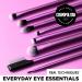 Real Techniques Everyday Eye Essentials Makeup Brush Kit - 8PC Set for Eye Liner, Eyeshadow, Brows & Lashes - Synthetic Bristles, Cruelty-Free & Vegan - Buy Online on GoSupps.com