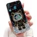 Tivenfezk Nadoli for Samsung Galaxy A40 Treibsand B r Astronaut Hidden Stand Shell caricature glitter astronaut stand Soft silicone bling mobile phone case transparent protective cover samsung galaxy a40 black